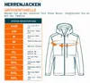 Chaqueta impermeable azul marino, talla L, modelo F440GL Vista previa de la imagen del producto 7