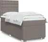 Schlichtes Boxspringbett mit Matratze - Taupe 90x200 cm Produktbild-Vorschau 1