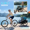 AIYAPLAY, rimorchio per bicicletta 2 in 1 e passeggino, Anteprima dell’immagine prodotto 4