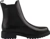 A black leather Chelsea boot is shown from the side against a white background. Voir les images du produit