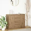 vidaXL Sideboard mit Schubladen Artisan-Eiche 100,5x35x76 Produktbild-Vorschau 1