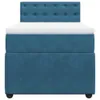 Boxspringbett mit Matratze Blau 90x200 cm Samt Produktbild-Vorschau 6