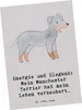 Mr. & Mrs. Panda Postkarte Manchester Terrier Magie - Grau Produktbild-Vorschau 1