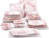 MALACASA, Série Flora, 26 pcs. Marbre Porcelaine Service de Voir les images du produit 1