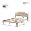 A diagram of a bed with dimensions indicated by lines and numbers. Produktbild-Vorschau