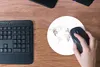 MuchoWow® Mauspad Mousepad Weltkarte - Weiß - Marmor 20x20 Produktbild-Vorschau 4