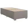 vidaXL Boxspringbett mit Matratze Taupe 100x200 cm Stoff Produktbild-Vorschau 5