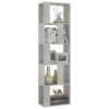 vidaXL Bücherregal/Raumteiler Betongrau 45x24x159 cm Produktbild-Vorschau 4