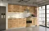 ULWEHOME | Küchenzeile 280 cm Eiche Wotan, Küchenmöbel-Set Produktbild-Vorschau 4