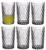 Vivalto Trinkglaser Diamanten - graues Glas - 6x - 370 ml Produktbild-Vorschau 1
