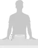 A silhouette of a person holding a white tissue box. Produktbild-Vorschau