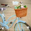 Creative Home Cestino da Bicicletta in Vimini | Naturale Anteprima dell’immagine prodotto 3