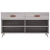 vidaXL Schuhbank Grau Sonoma 102x35x55 cm Holzwerkstoff -  Produktbild-Vorschau 7