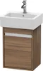 Waschtischunterbau KETHO 320x400x550mm Ans rechts nussbaum Produktbild-Vorschau 1