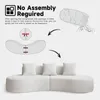 Bouclé Ecksofa, 3-Sitzer, geschwungene Form, Produktbild-Vorschau 12