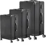 UnboxG Reisekoffer Set 3 tlg. Schwarz Koffer Hartschale Produktbild-Vorschau 1
