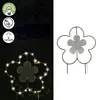 Gartenstecker mit LED "Blume" H30cm Eisen batteriebetrieben Produktbild-Vorschau 1