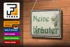 Blechschild Spruch 18x12cm meine Kräuter Produktbild-Vorschau 3