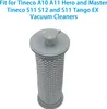 A gray vacuum cleaner filter is shown against a white background. Produktbild-Vorschau
