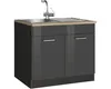 Held Möbel Spülenschrank Mailand BxTxH 100 x 60 x 85 cm Produktbild-Vorschau 1