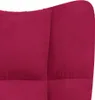 vidaXL Poltrona relax in velluto rosso vino Anteprima dell’immagine prodotto 5