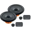 A set of car speakers and associated components are displayed against a white background. Produktbild-Vorschau
