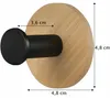 SEPIO Badezimmer Haken Schwarz & Bambus, Badaccessoires, Produktbild-Vorschau 4