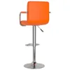 vidaXL Tabouret de bar 2 pcs. Simili cuir orange Voir les images du produit 6