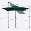Sekey Sonnenschirm 300 x 200 cm Rechteckschirm Aluminium Produktbild-Vorschau 7