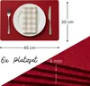 Platzsets Filz 6er Set 45x30cm, Filztischset Platzdeckchen Produktbild-Vorschau 2