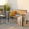abc HOME Gartenbank 108 cm – Rostfreies Aluminium & WPC – Produktbild-Vorschau 1