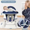 JOIEYOU Kinderhochstuhl Mobile Hochstuhl mit 5-Punkt Produktbild-Vorschau 3