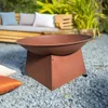 Feuerstelle Pueblo 57x33cm Garten Rostoptik Terrasse Ofen Produktbild-Vorschau 5