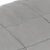 A close-up view of a quilted gray fabric, likely a weighted blanket. Náhľad obrázku produktu