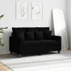 vidaXL 2-Sitzer-Sofa Schwarz 120 cm Stoff Produktbild-Vorschau 3