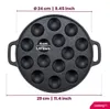 Pánev na poffertjes Cookinglife z litiny, Ø 24 cm – na 15 Náhled obrázku produktu 5