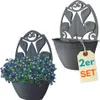 2er Set Blumentopf Wand Blumentopf Wandmontage Produktbild-Vorschau 1
