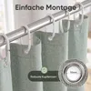 Textil Duschvorhang Wannenvorhang wasserabweisend Produktbild-Vorschau 5