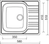 Sinks STAR 580 V 0,6mm matný Náhled obrázku produktu 2