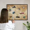 Magnettafel 80x60 cm mit schwarzem Rahmen - Magnetische Produktbild-Vorschau 2