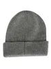 A gray knitted beanie hat. Produktbild-Vorschau