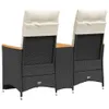 vidaXL Sofa ogrodowa 2-osobowa regulowana ze stolikiem z Podgląd zdjęcia produktu 5