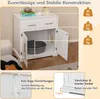 COSTWAY Katzenschrank für Katzentoilette, Katzenklo Schrank Produktbild-Vorschau 6
