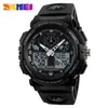 A black SKMEI digital and analog watch is shown against a white background. Produktbild-Vorschau