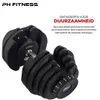 PH Fitness Verstellbare Kurzhantel Smart Series, 5-40 kg – Produktbild-Vorschau 2