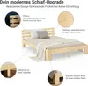Homestyle4u Holzbett Doppelbett 140x200 mit Matratze und Produktbild-Vorschau 4