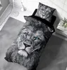 Löwen Bettwäsche 135x200 cm Löwe grau schwarz Tiere Produktbild-Vorschau 4