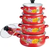 Klausberg ensemble de pots en émail 10 pièces KB7170RD Voir les images du produit 1