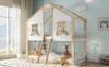 Etagenbett 90x200 cm Kinderbett Hausbett aus Produktbild-Vorschau 7