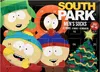 An advent calendar featuring South Park characters, with numbers indicating days and text describing the product. Produktbild-Vorschau